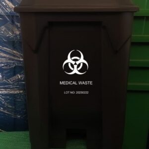 30L Black Medical Waste Bin